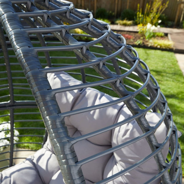 Eden Grey Cushioned Egg Chair