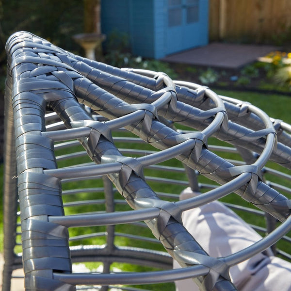 Eden Grey Cushioned Egg Chair