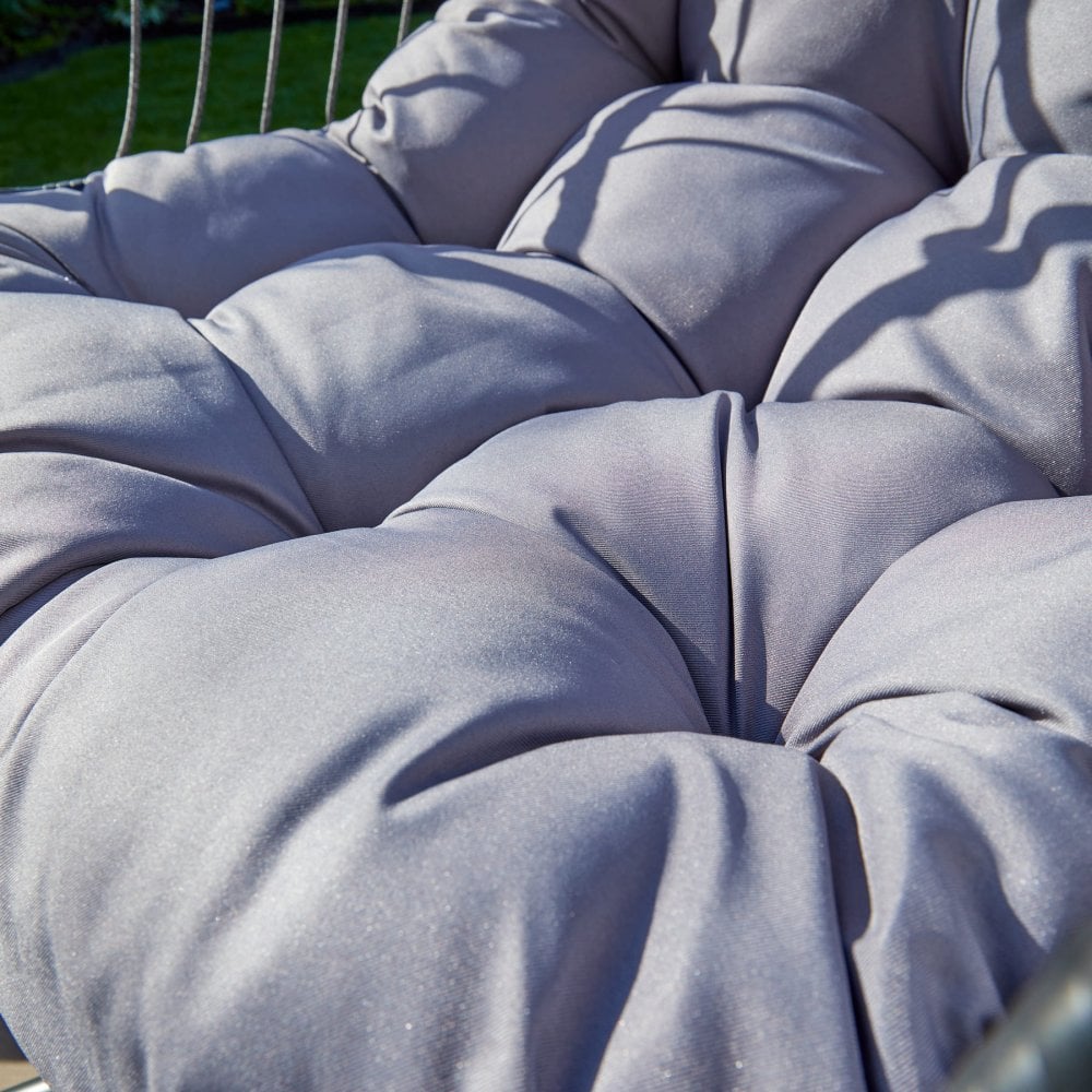Breeze Grey Cushioned Hanging Egg Chair