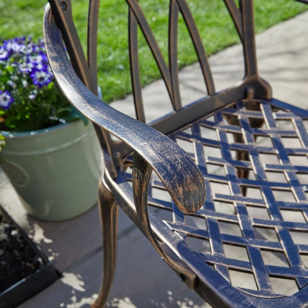 Aspen Lattice Brown Bistro Set