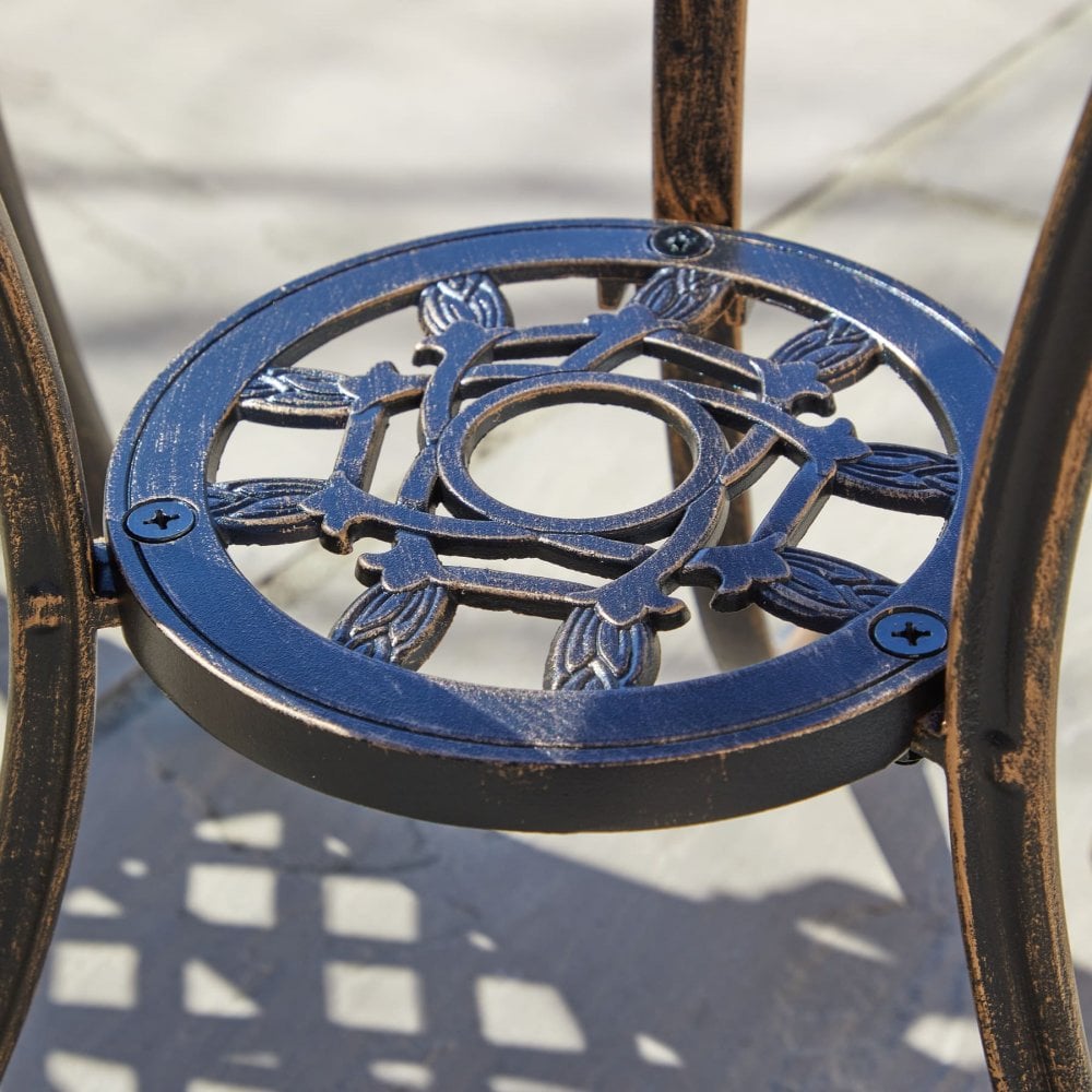 Aspen Lattice Brown Bistro Set