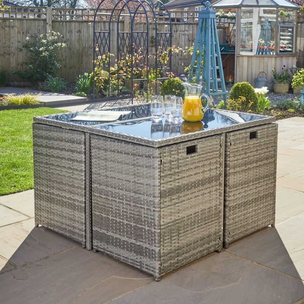 Pebble 9pc Modular Rattan Garden Set