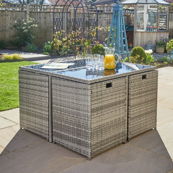 Pebble 9pc Modular Rattan Garden Set