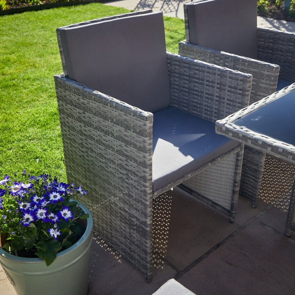 Pebble 9pc Modular Rattan Garden Set
