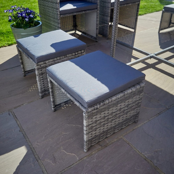 Pebble 9pc Modular Rattan Garden Set