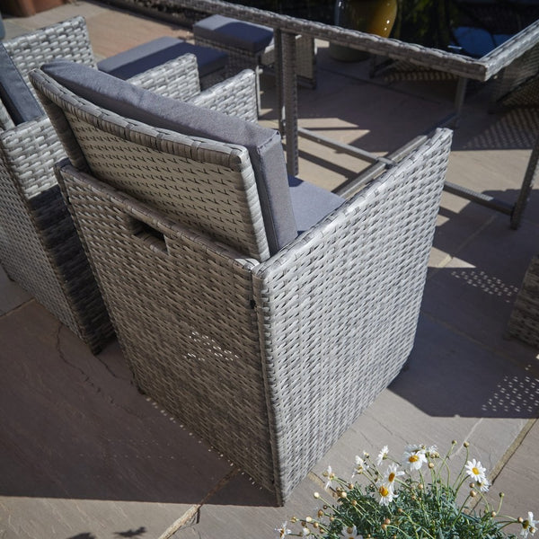 Pebble 9pc Modular Rattan Garden Set