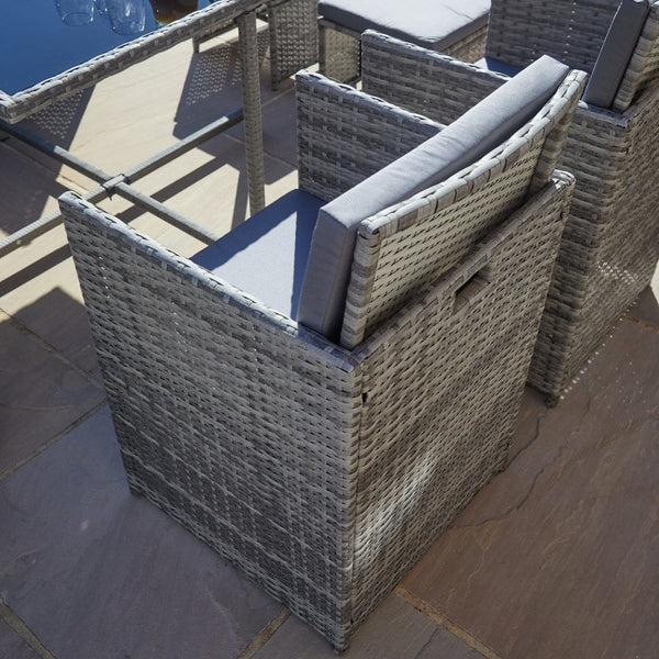 Pebble 9pc Modular Rattan Garden Set