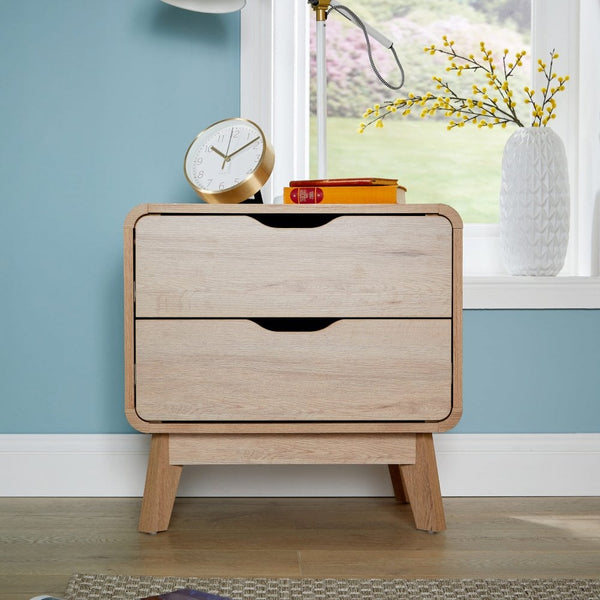 Nordica 2 Drawer Bedside