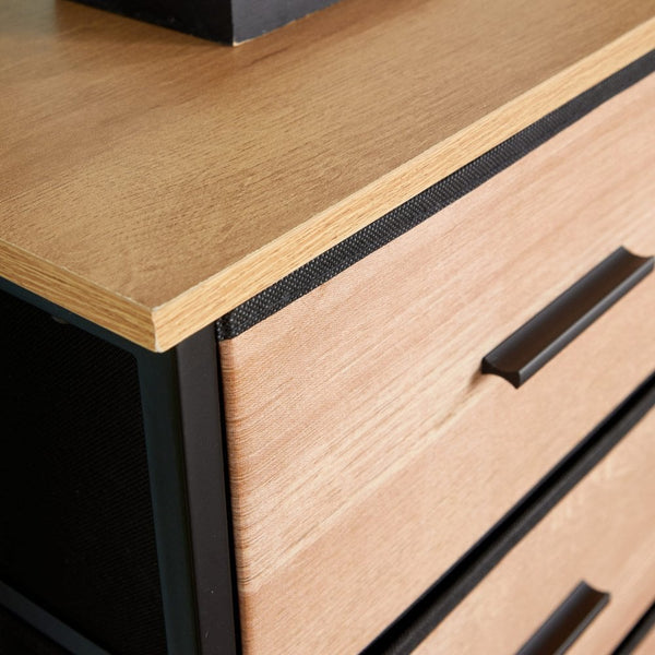 Saronno Wood & Metal Storage Chest of 8 Drawers