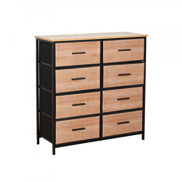 Saronno Wood & Metal Storage Chest of 8 Drawers