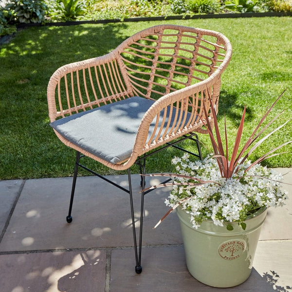 Flora Natural & Metal Bistro Set