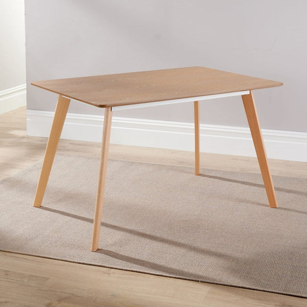 Rayna Scandi Style 120cm Natural Dining Table