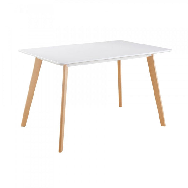 Fleur 120cm White Wooden Dining Table