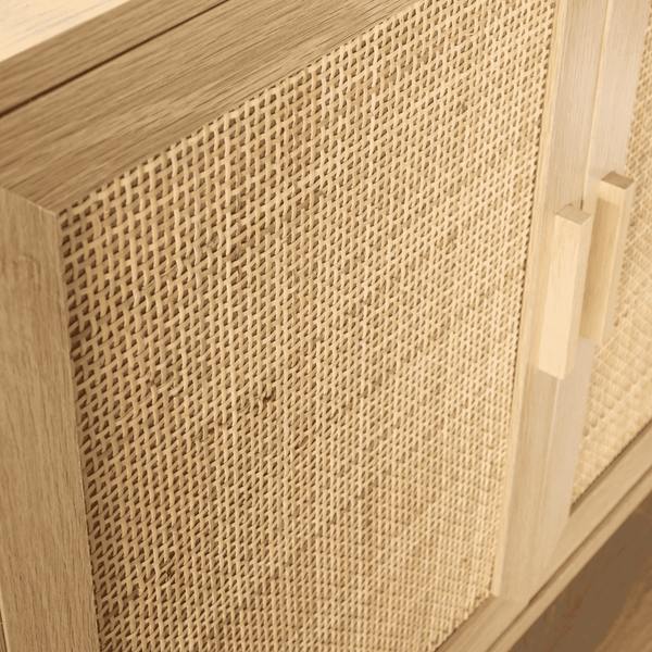 Astbury 3 Rattan Door Natural Sideboard