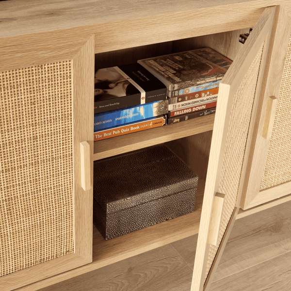 Astbury 3 Rattan Door Natural Sideboard