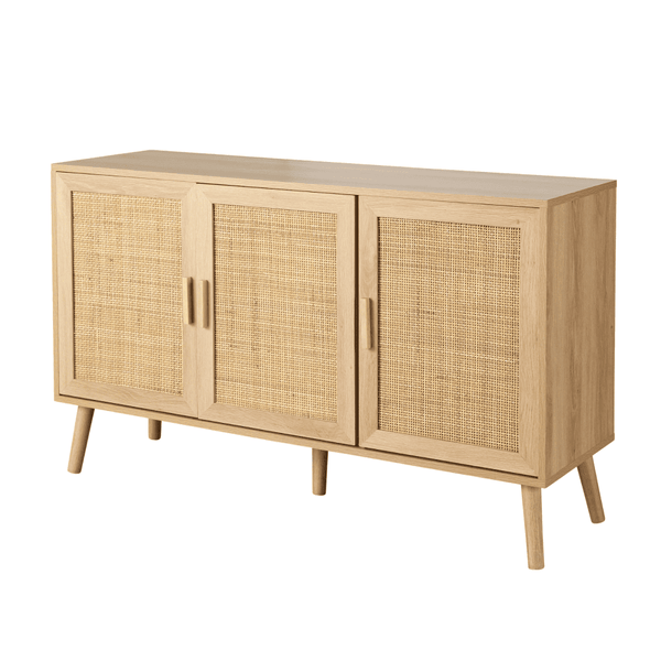 Astbury 3 Rattan Door Natural Sideboard