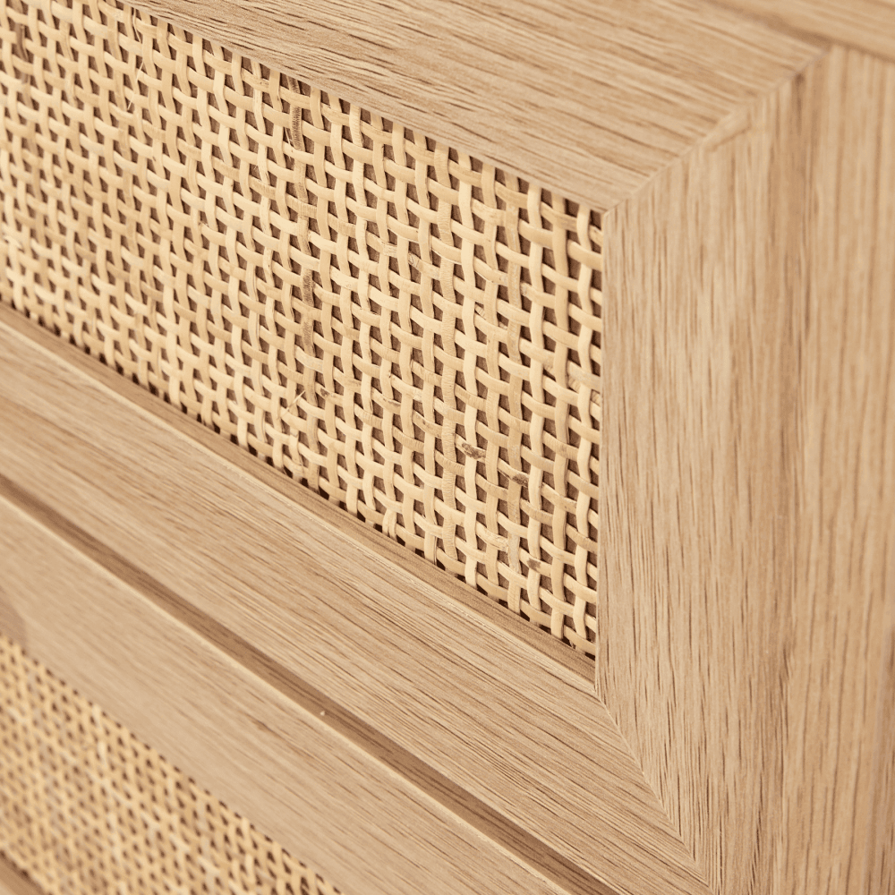Astbury Chest of 4 Natural Rattan Drawers