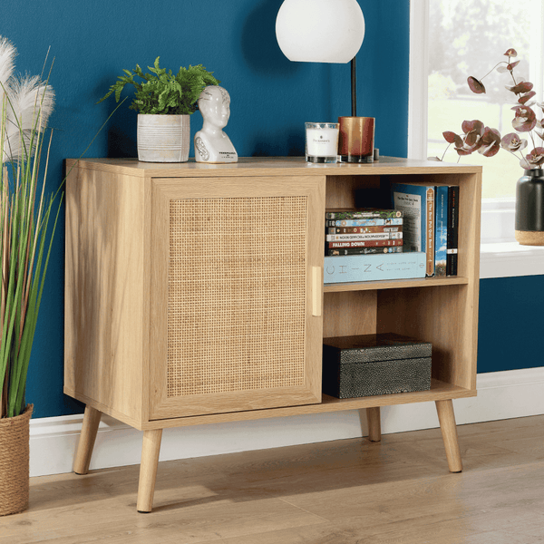 Astbury 1 Rattan Door Natural Storage Cabinet