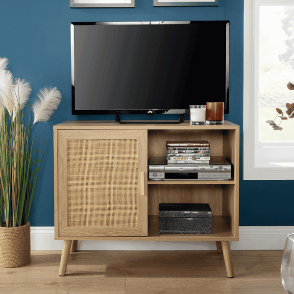 Astbury 1 Rattan Door Natural Storage Cabinet