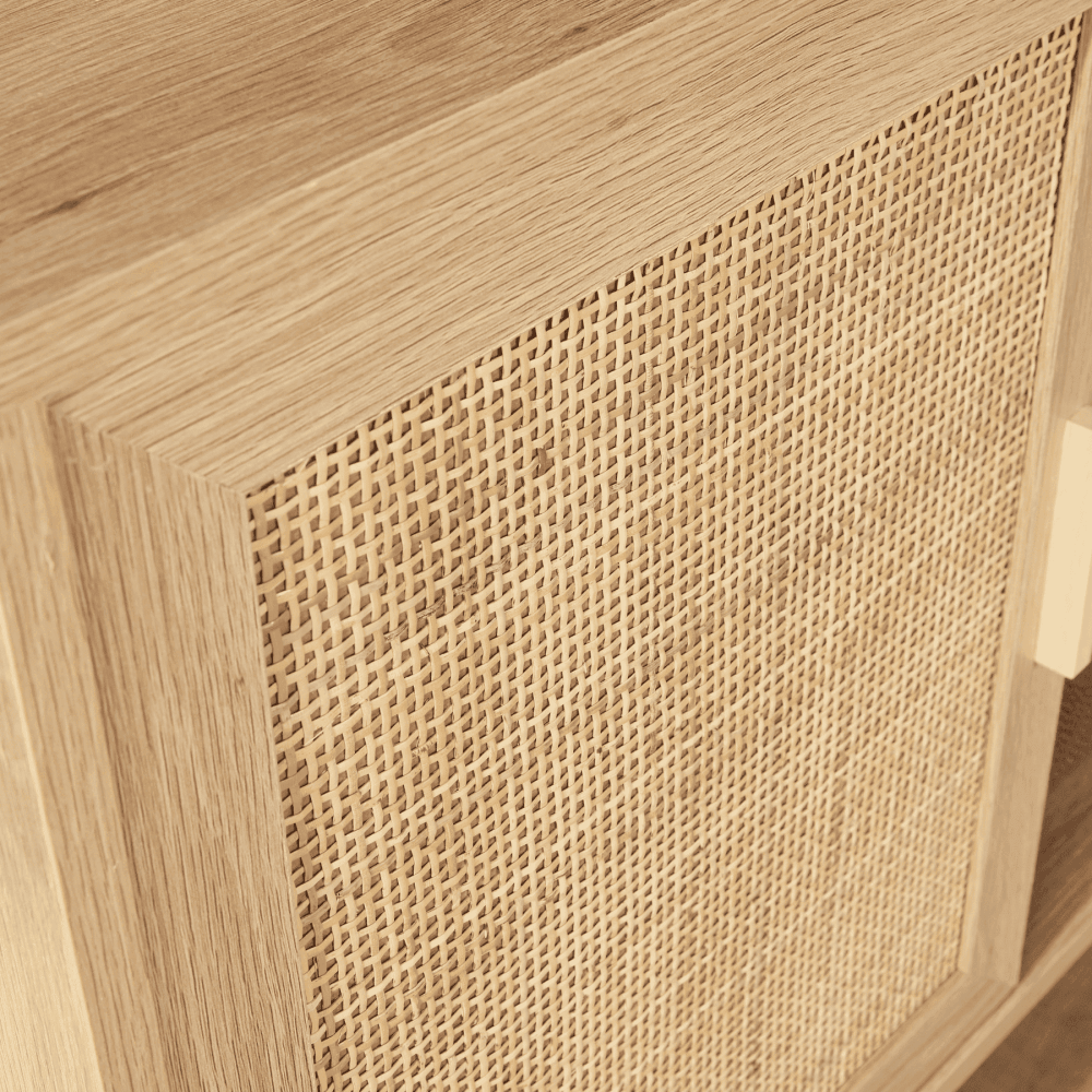 Astbury 1 Rattan Door Natural Storage Cabinet