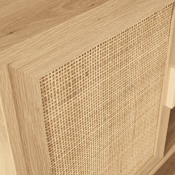 Astbury 1 Rattan Door Natural Storage Cabinet