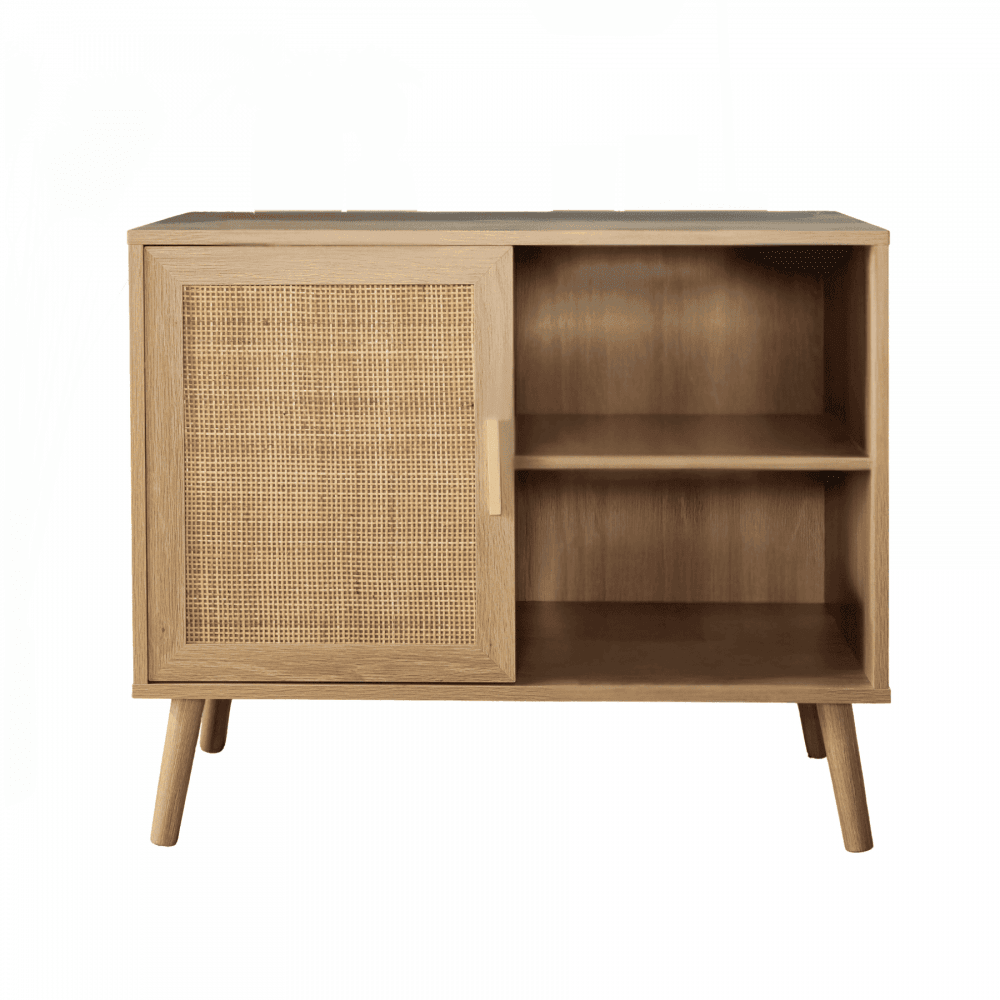 Astbury 1 Rattan Door Natural Storage Cabinet