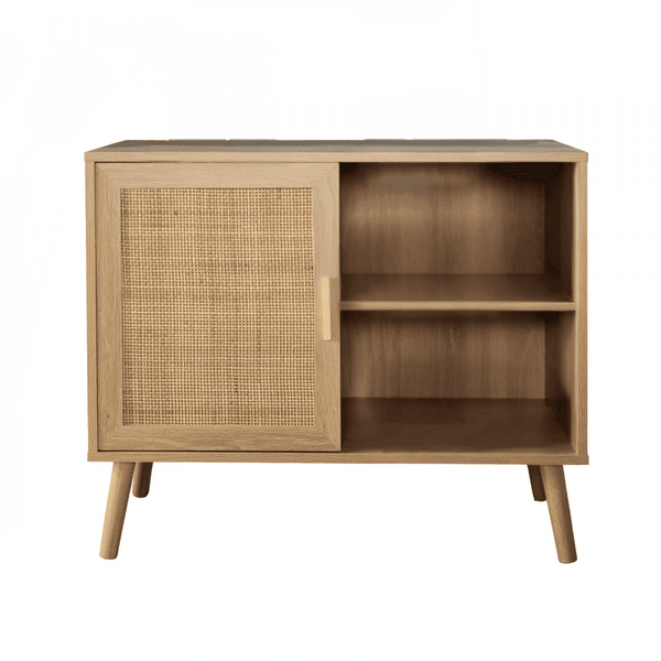 Astbury 1 Rattan Door Natural Storage Cabinet