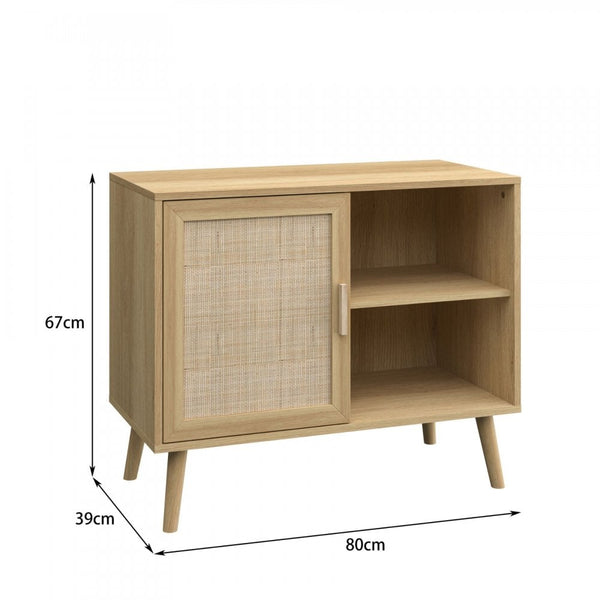 Astbury 1 Rattan Door Natural Storage Cabinet