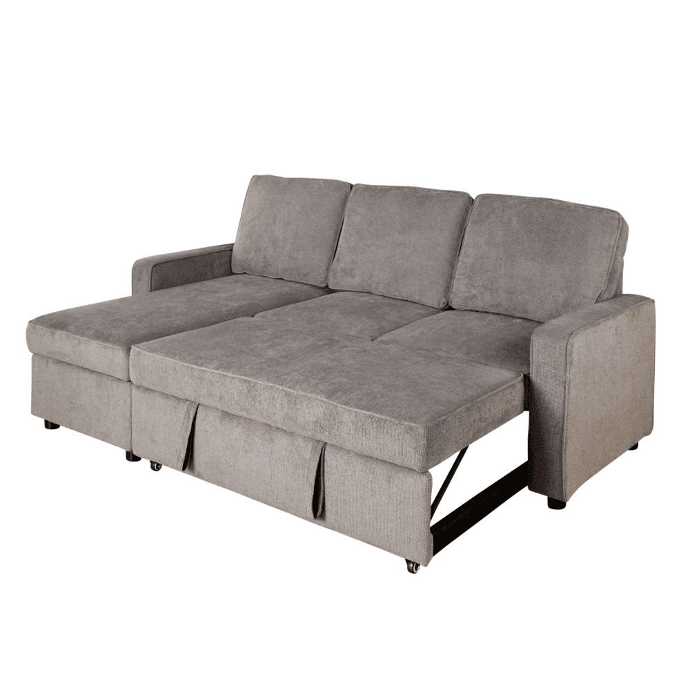 Kingston Grey Corner Sofa Bed