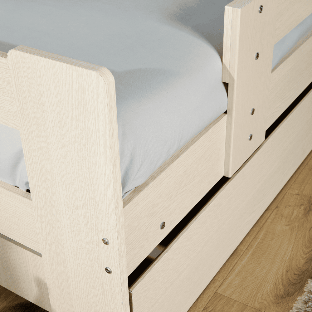 Ackworth White Wooden Trundle Bed Frame