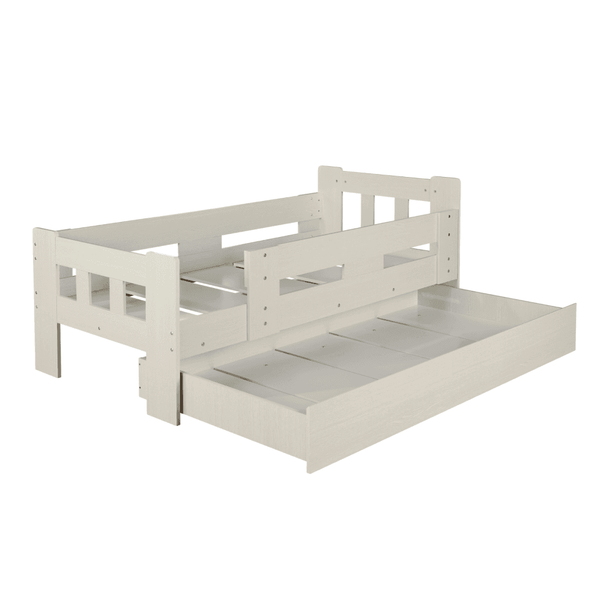 Ackworth White Wooden Trundle Bed Frame