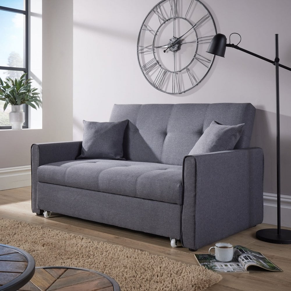 Charleston Linen Pull Out Sofa Bed