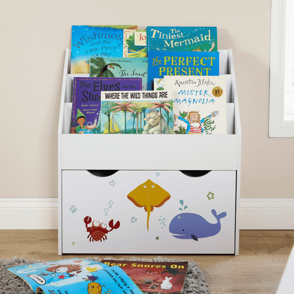 Anya 3 Tier Bookshelf with Storage Drawer