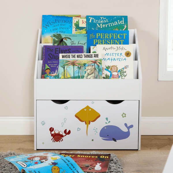 Anya 3 Tier Bookshelf with Storage Drawer