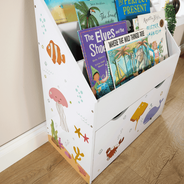 Anya 3 Tier Bookshelf with Storage Drawer