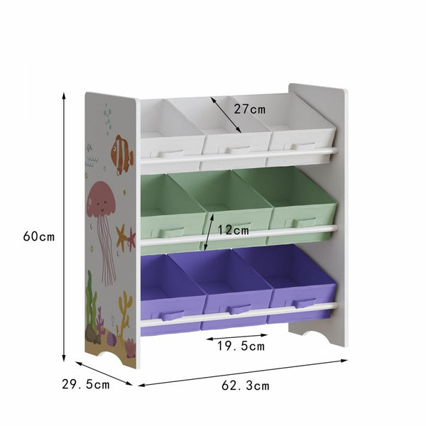 Anya 9 Drawer Toy Organiser