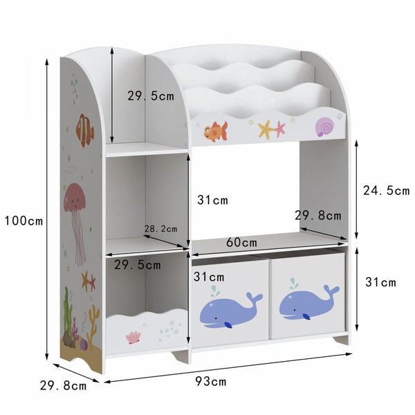 Anya Multi Storage Shelf Toy Organiser