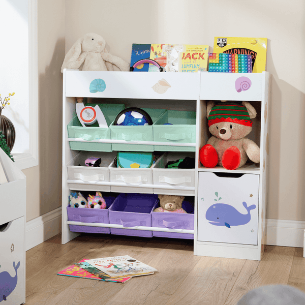 Anya Large Storage Bookshelf with Drawers