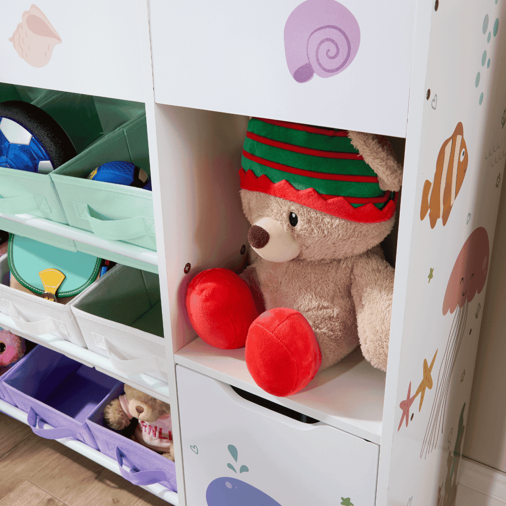 Anya Large Storage Bookshelf with Drawers