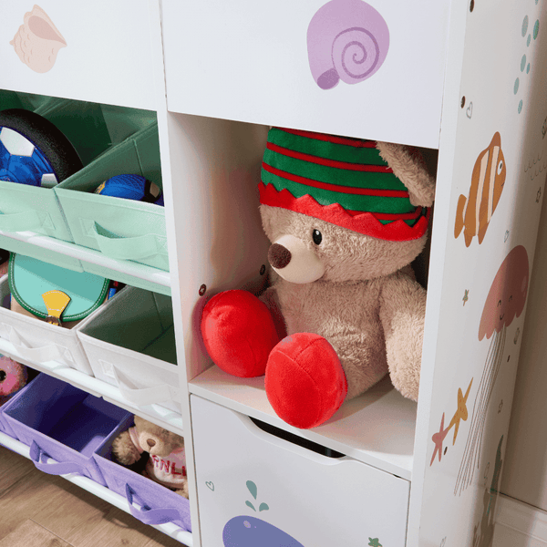 Anya Large Storage Bookshelf with Drawers