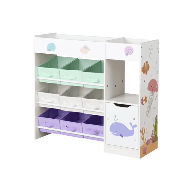 Anya Large Storage Bookshelf with Drawers