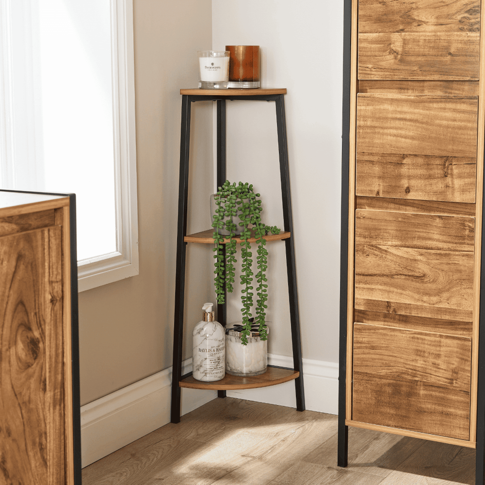 Locastra Corner Shelf Stand