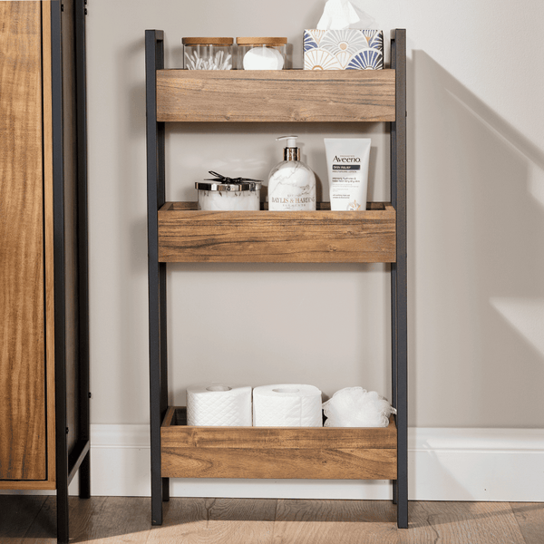 Locastra Open Shelving Bathroom Storage