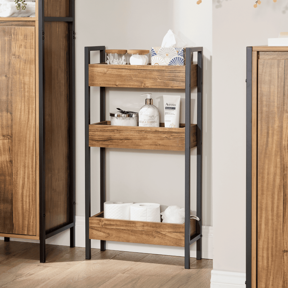 Locastra Open Shelving Bathroom Storage