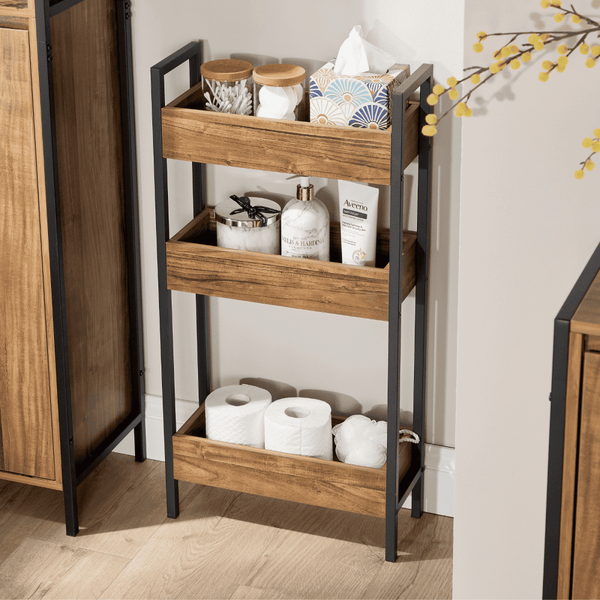 Locastra Open Shelving Bathroom Storage