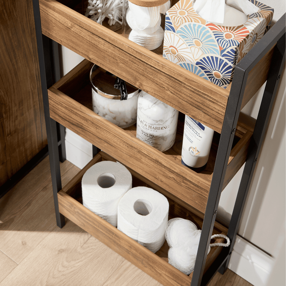 Locastra Open Shelving Bathroom Storage