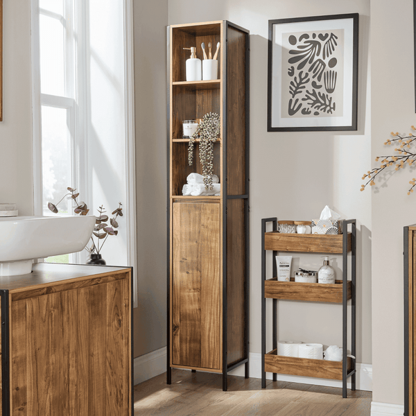 Locastra Tall Bathroom Floor Unit