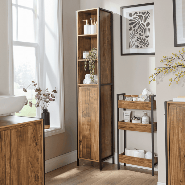 Locastra Tall Bathroom Floor Unit