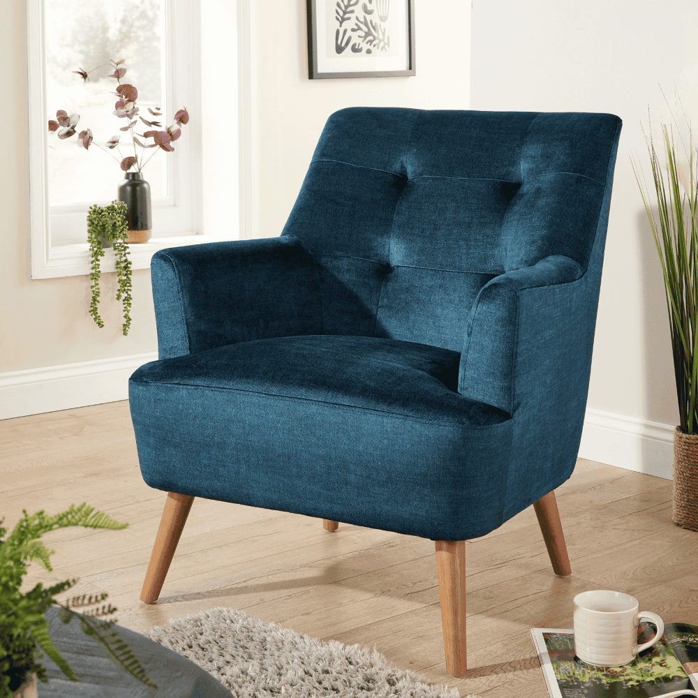 Arta Plush Velvet Accent Armchair