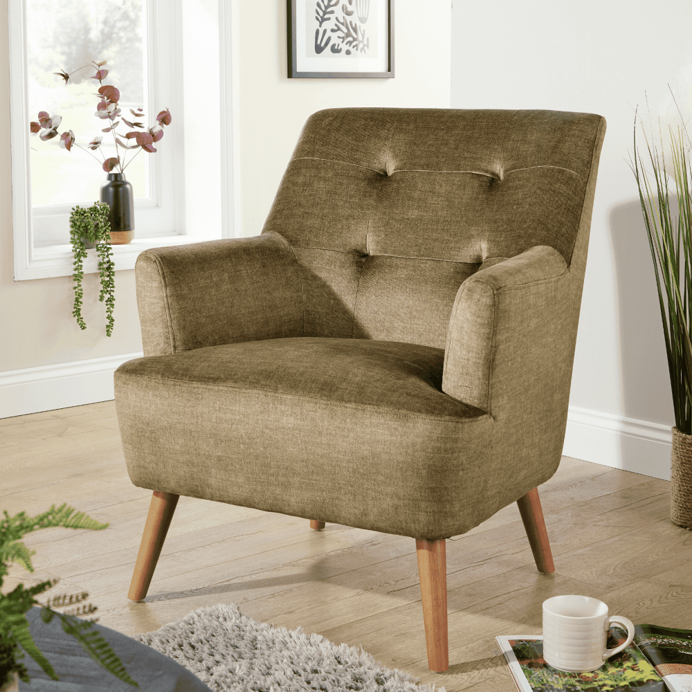Arta Plush Velvet Accent Armchair